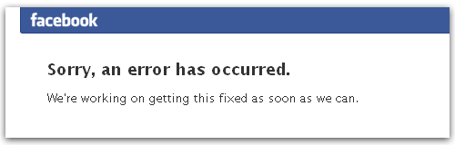 Facebook Error