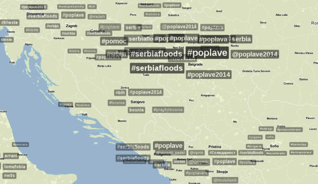 Evo o čemu se upravo najviše priča na Tviteru u našem regionu. (via Trendsmap)